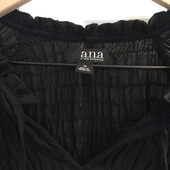 Black Peasant Top - Picture 2 of 6